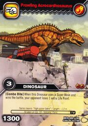 Acrocanthosaurus-Drift(er-ing) TCG Card (German)