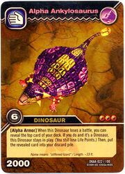 Ankylosaurus Alpha TCG Card