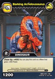 Achelousaurus-Barking TCG Card (German)