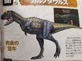 Carnotaurus page on a promotional book of the DS game