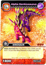 Alpha Kentrosaurus TCG card