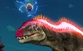 Alpha Acrocanthosaurus with Super Alpha Controller Ball (malfunctioning)