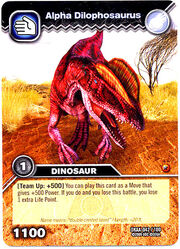 Alpha Dilophosaurus TCG