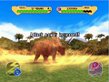 Centrosaurus in battle, using Attack Boost