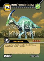 Noble Parasaurolophus TCG card