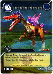 Baryonyx Spectral Armor TCG Card 1