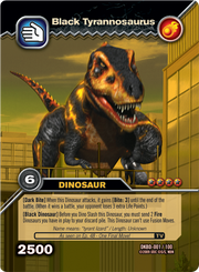 Tyrannosaurus black TCG card