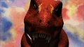 Terry quickly goes and attacks Saurolophus