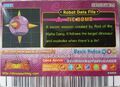 Back of Tie Bomb arcade card (English Series 2 2nd Edition)