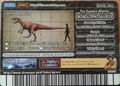 Back of Monolophosaurus arcade Fossil card (English Series 2 3rd Edition)