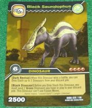 Saurolophus Black TCG Card (foreign)