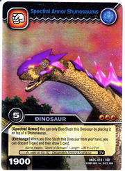 Shunosaurus Spectral Armor TCG Card 1-Silver (German) 1b