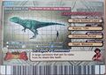 Back of Carcharodontosaurus arcade card (English Series 2 2nd Edition)