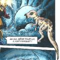 A wild Leaellynasaura in the Comics