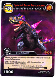 Torvosaurus Spectral Armor TCG Card 1-Silver (German) 1b