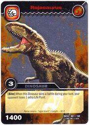 Rajasaurus TCG card