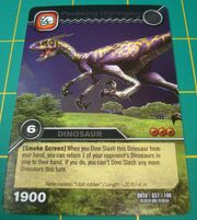 Utahraptor-Pouncing TCG Card 1-Silver (French)