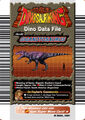 Back of Giganotosaurus arcade card (English 1st Edition)