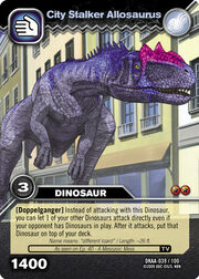 Allosaurus-City Stalker TCG Card