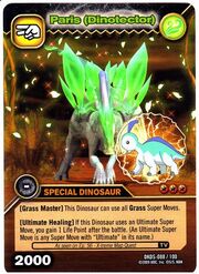 Parasaurolophus - Paris DinoTector TCG Card 1-DKDS-Gold (German)