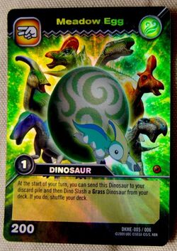 dinosaur king cards grass