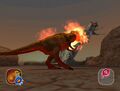 Siamotyrannus using Blazing Spin Attack on Triceratops