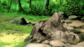 Gojirasaurus flings and tackles Chomp into a rock
