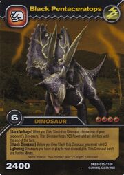 Pentaceratops Black TCG Card (foreign)