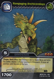 Anchiceratops-Rampaging TCG Card 1-Silver