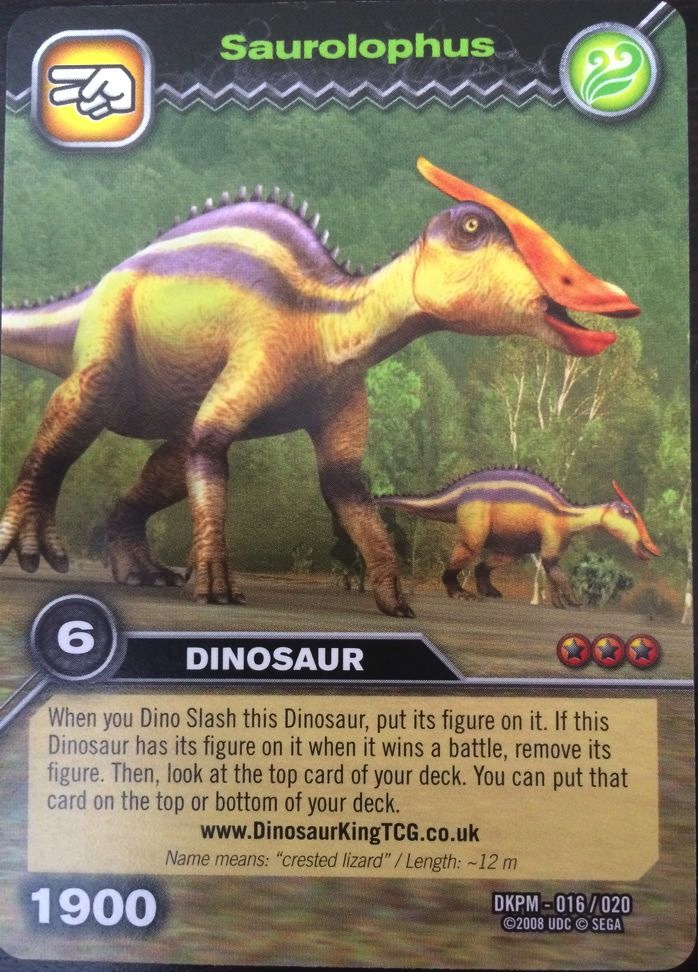 dinosaur king saurolophus