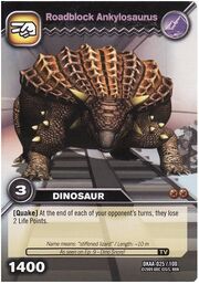 Ankylosaurus-Roadblock TCG Card