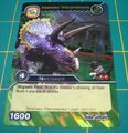 Serene Triceratops Colossal Rare TCG Card