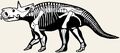 Pachyrhinosaurus skeleton (with a correct flat nose pad, instead of the thick horn seen in Dinosaur King)