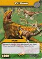 Pin Down TCG Card featuring Velociraptor