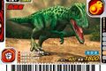 Carcharodontosaurus arcade card (Taiwanese 2008 Special Edition)