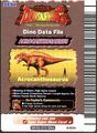 Dino Data File of Acrocanthosaurus (English 5th Edition)