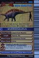 Back of Wuerhosaurus arcade card (English S2 3rd Edition)