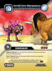 Majungasaurus armor TCG card