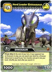 Einiosaurus-Troop Leader TCG Card (French)