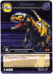 Sinraptor TCG card