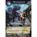 Dr. Drake featured on the Megalosaurus TCG card