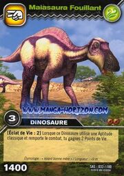 Maiasaura-Searching TCG Card (French)