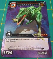 Carcharodontosaurus-Chinese TCG Card 1-Silver (French)