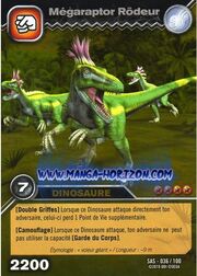 Megaraptor-Prowling TCG Card 1-Gold (French)