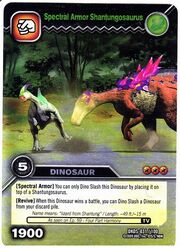 Shantungosaurus Spectral Armor TCG Card (German)