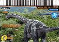 Cetiosaurus arcade card (Japanese Kakushin 4th Edition)