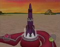 Missile launches…