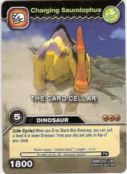 Charging Saurolophus TCG card