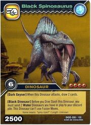 Spinosaurus Black TCG Card (foreign)