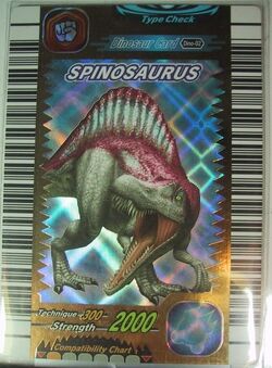 dinosaur king spinosaurus card